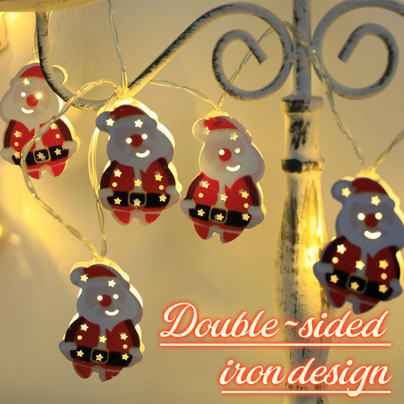 🎄 Catena luminosa decorativa natalizia a LED in ferro