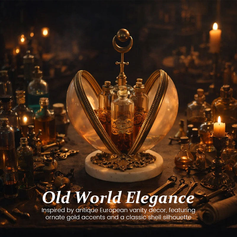 🕯 Espositore vintage per profumi a forma di conchigli