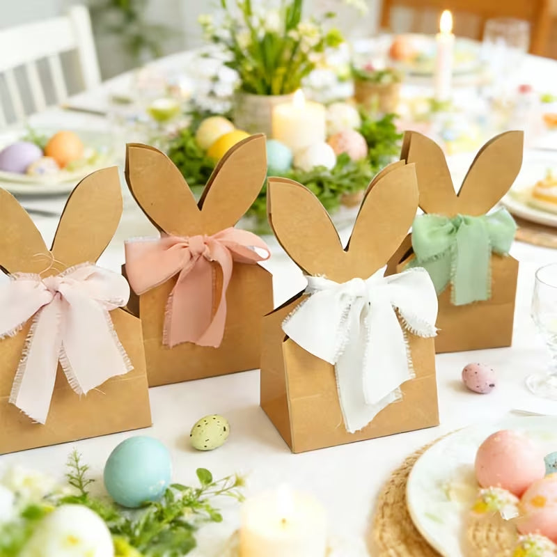 🐰  Sacchetti regalo Kraft con coniglietto pasquale
