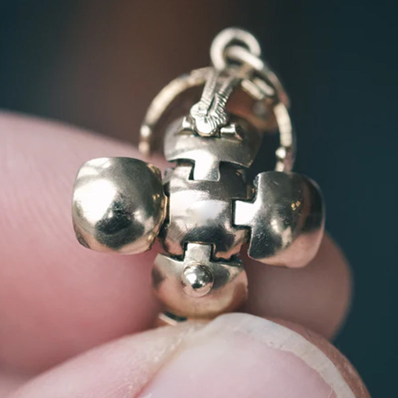 Mini pendente massonico a forma di sfera trasformabile