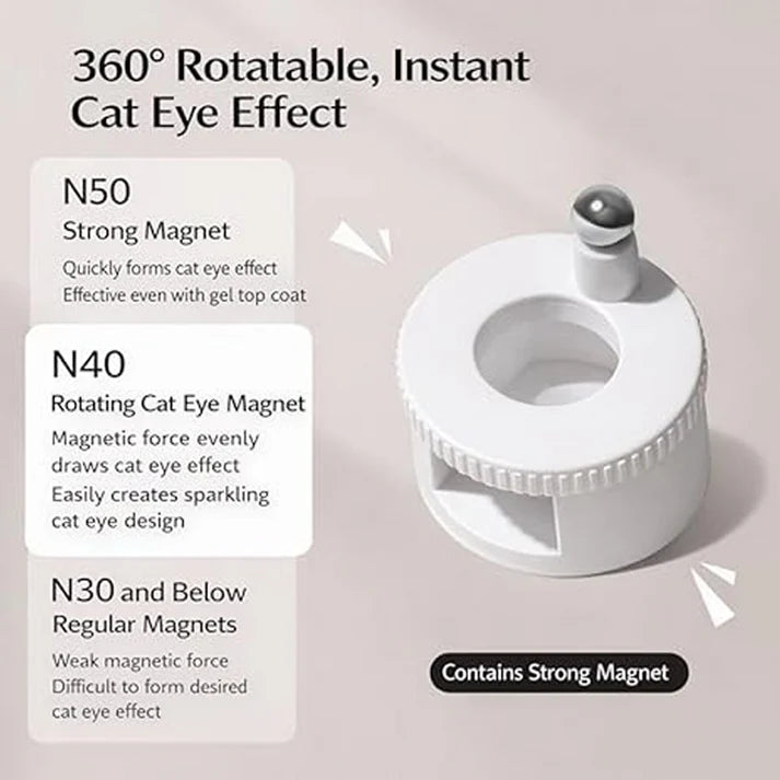 Strumento magnetico rotante per unghie Cat's Eye
