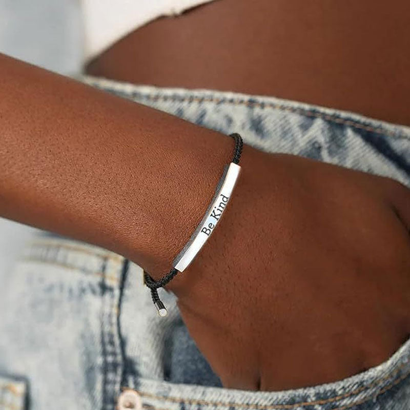 Bracciale intrecciato in acciaio inossidabil