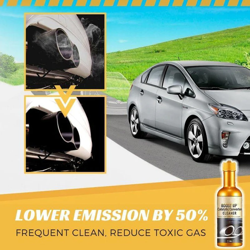 Detergente ad azione rapida per gas di scarico delle automobili