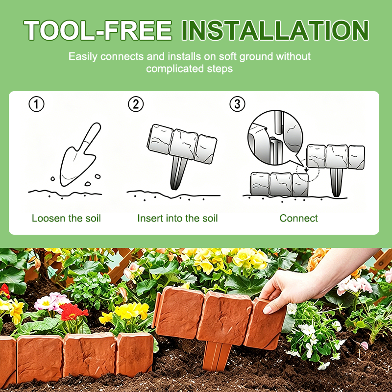 Recinzione di contenimento in plastica per giardino