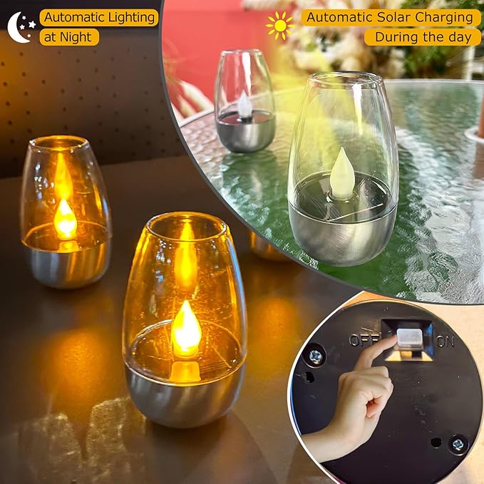 ☀️ Candele da tè alimentate a energia solar