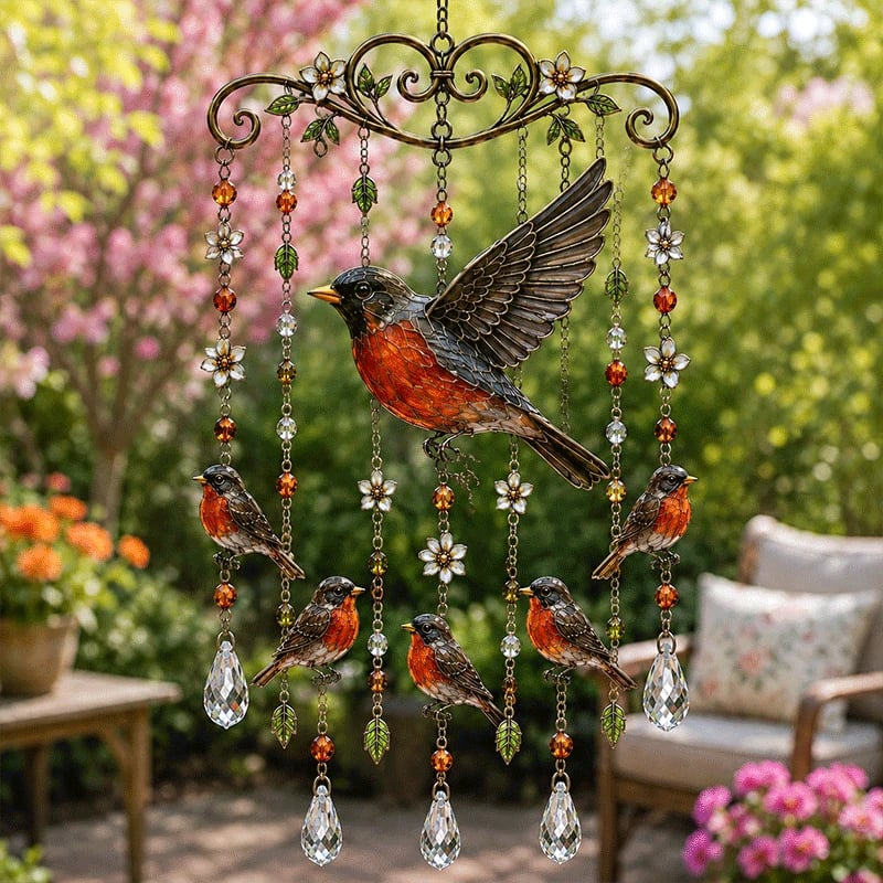 🐦🎐Grazioso carillon eolico a forma di colibrì