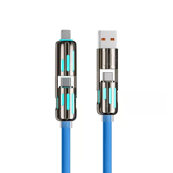 ⏰Cavo di ricarica USB 4 in 1, ricarica rapida, MAX. 60