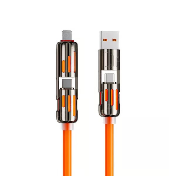 ⏰Cavo di ricarica USB 4 in 1, ricarica rapida, MAX. 60