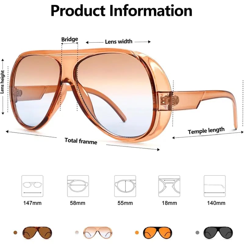 Occhiali da sole Aviator alla moda