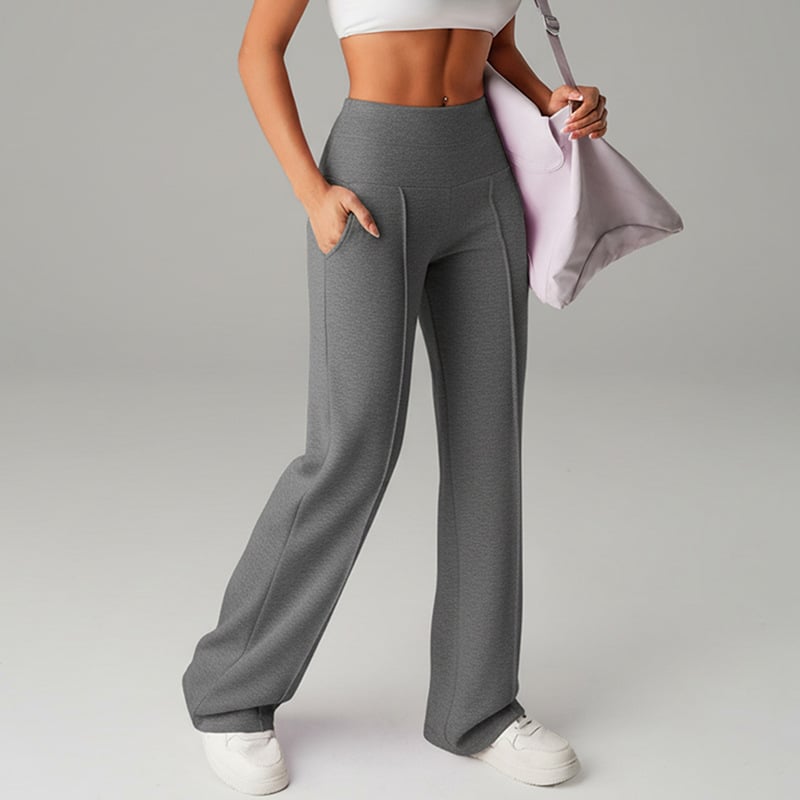 💕 Pantaloni da donna a gamba dritta in tinta unit