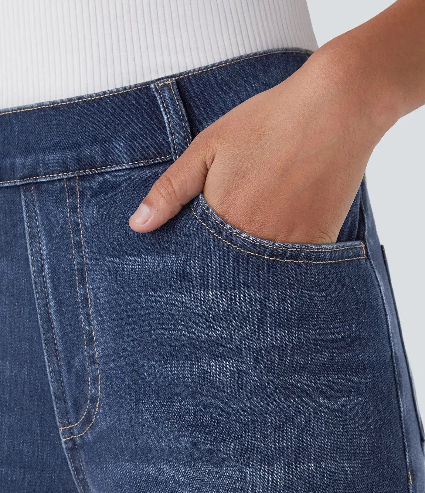 Pantaloni a vita alta elastici e confortevoli