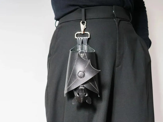 ⏰Saldi natalizi 49% DI SCONTO🎄🦇Portamonete in pelle a forma di pipistrello