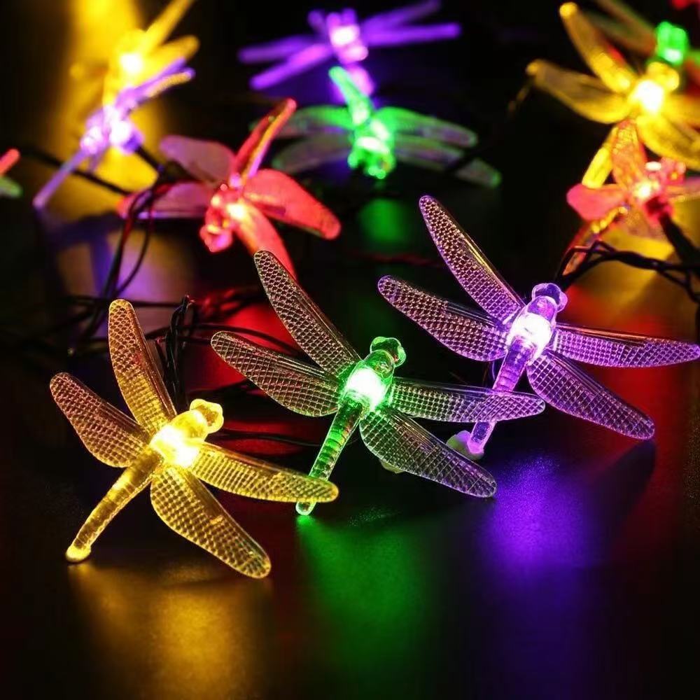 🐝Catene luminose a LED alimentate da pannelli solari