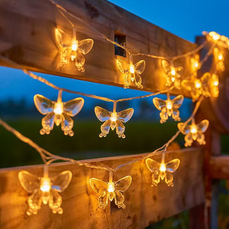 🐝Catene luminose a LED alimentate da pannelli solari