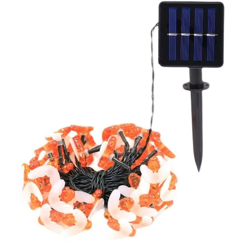 🐝Catene luminose a LED alimentate da pannelli solari