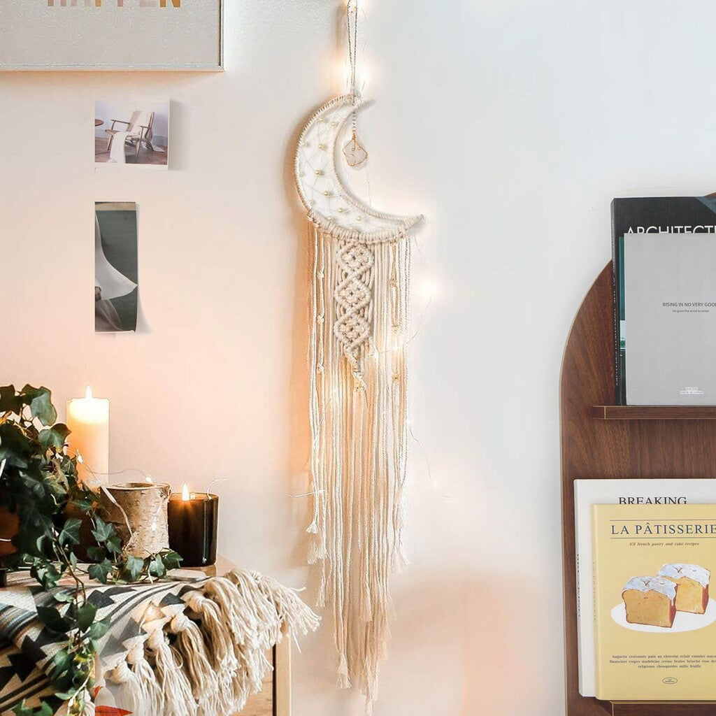 🌙Decorazione da parete intrecciata da sogno