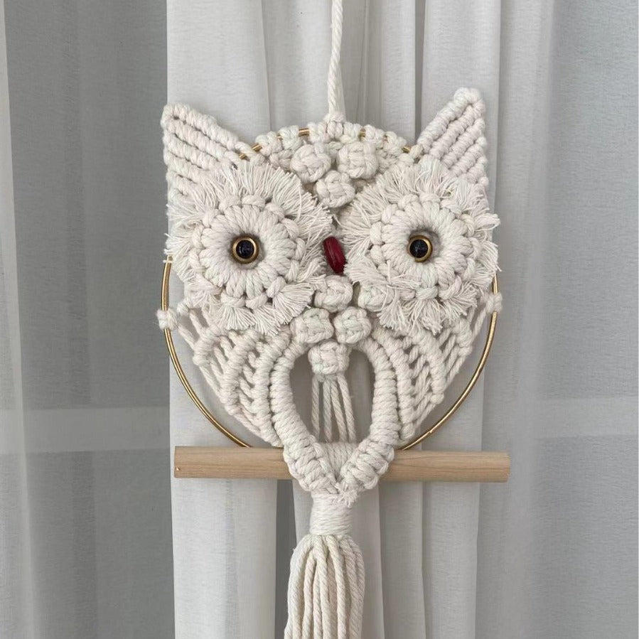 🌙Decorazione da parete intrecciata da sogno