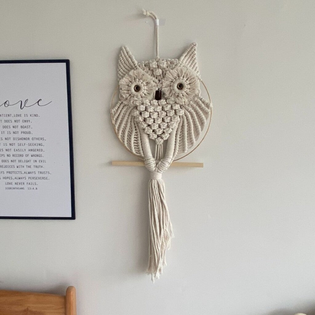 🌙Decorazione da parete intrecciata da sogno