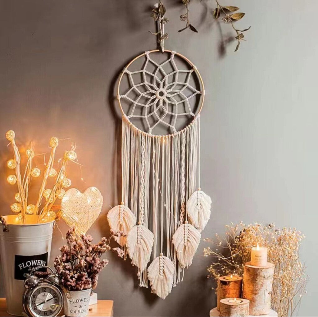 🌙Decorazione da parete intrecciata da sogno