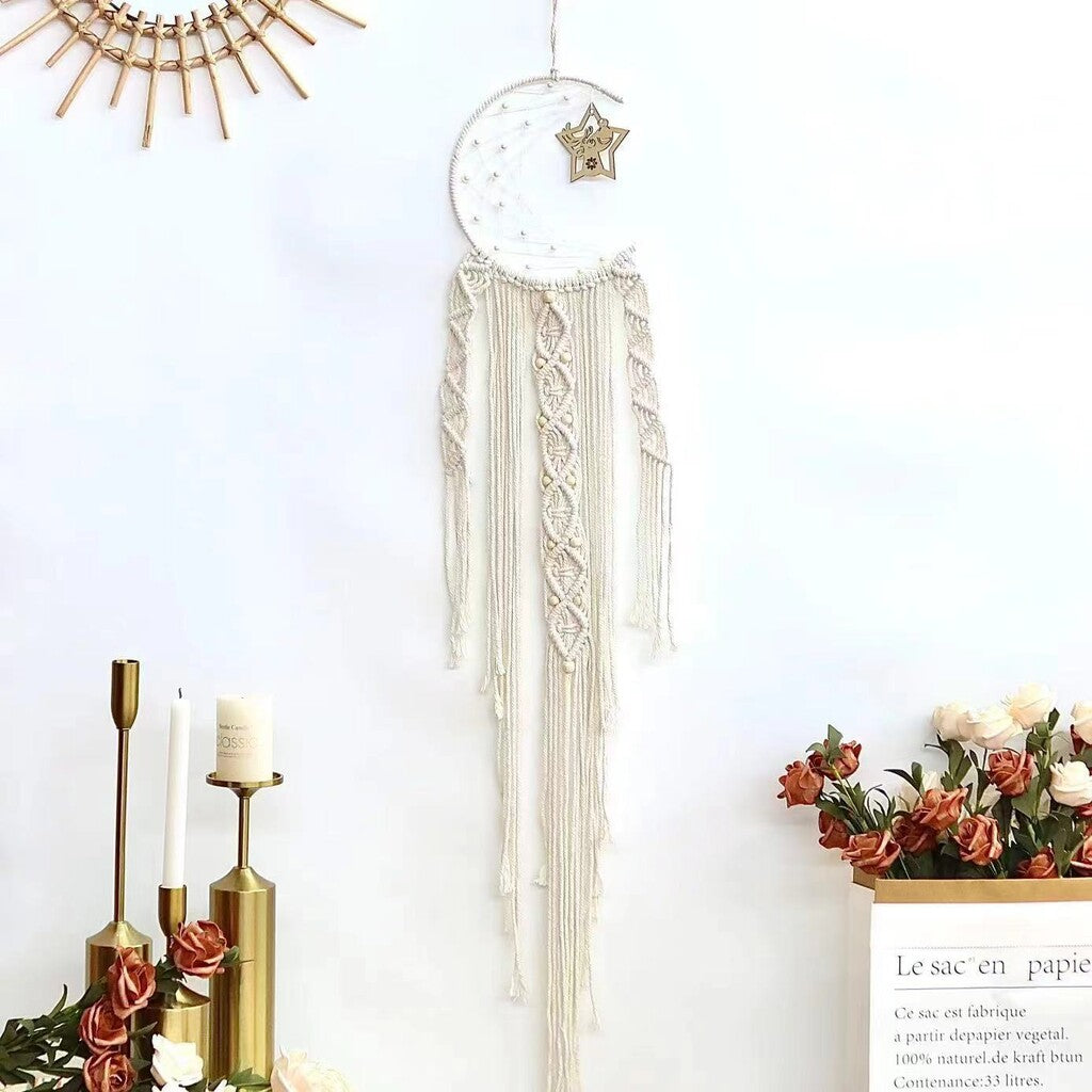 🌙Decorazione da parete intrecciata da sogno