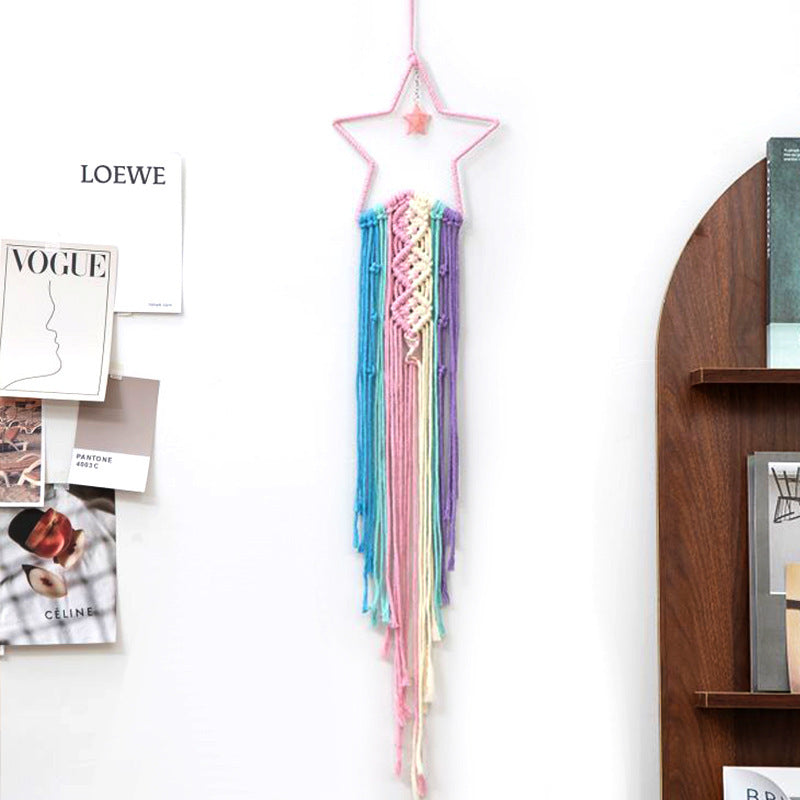 🌙Decorazione da parete intrecciata da sogno