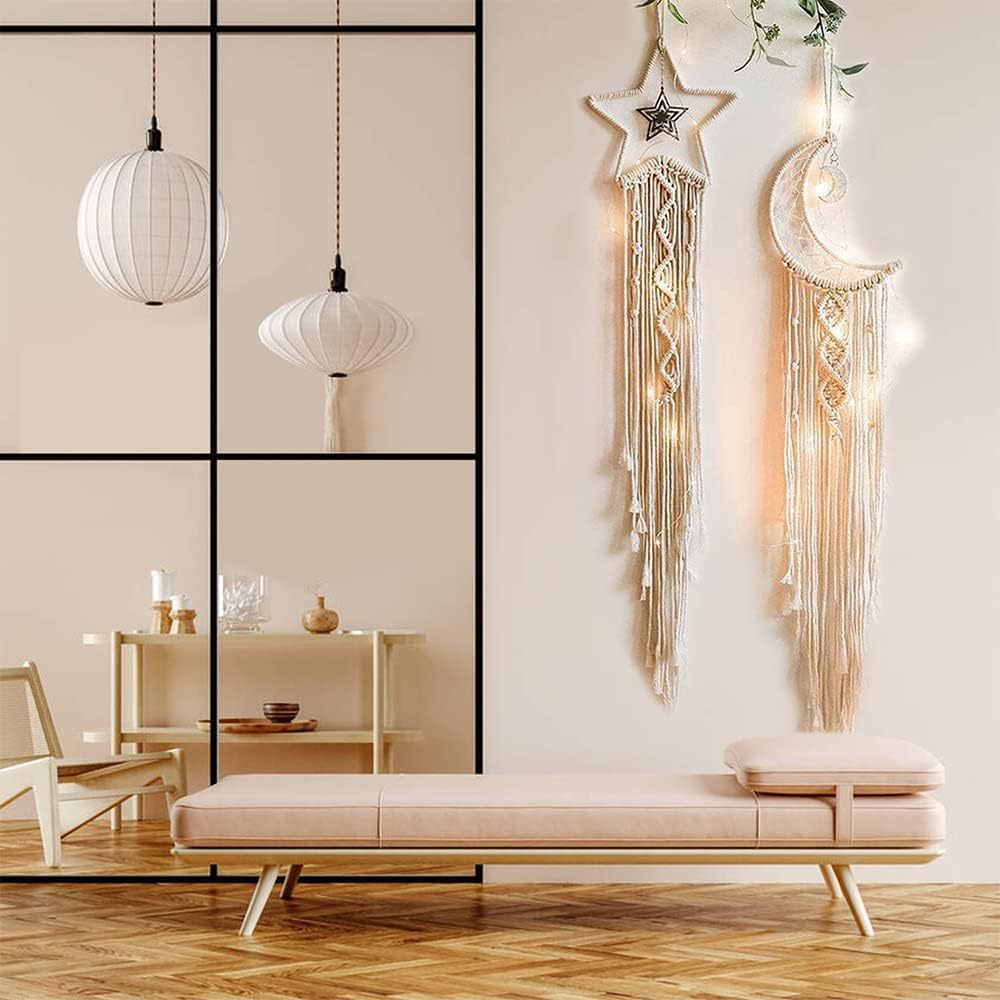 🌙Decorazione da parete intrecciata da sogno