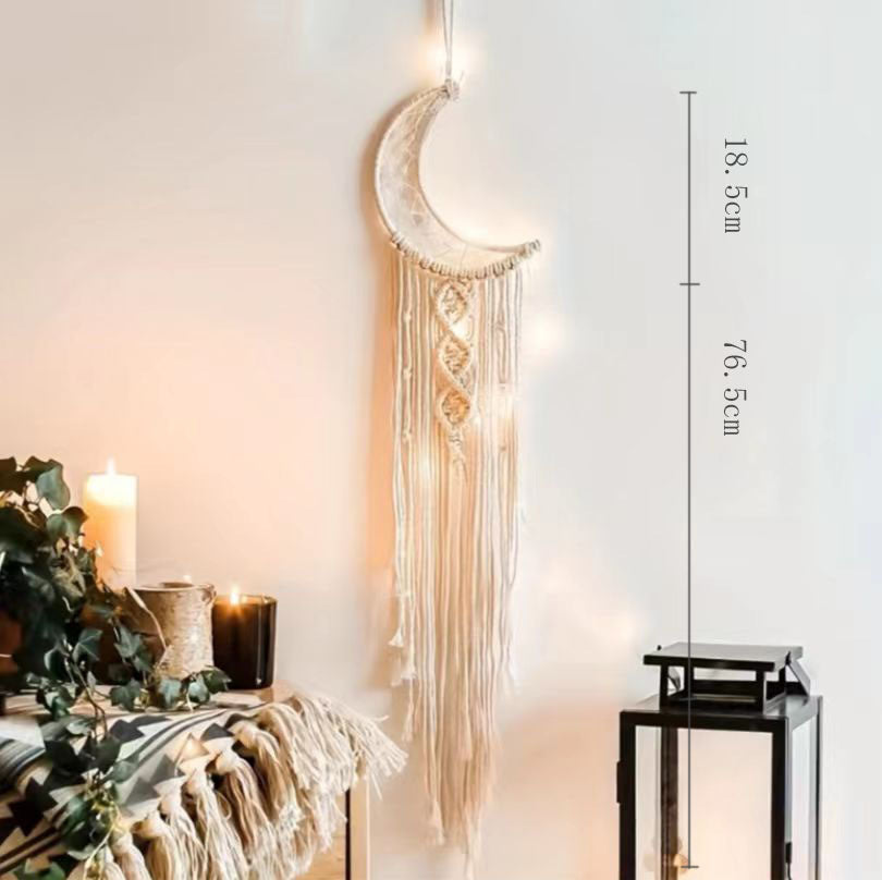 🌙Decorazione da parete intrecciata da sogno