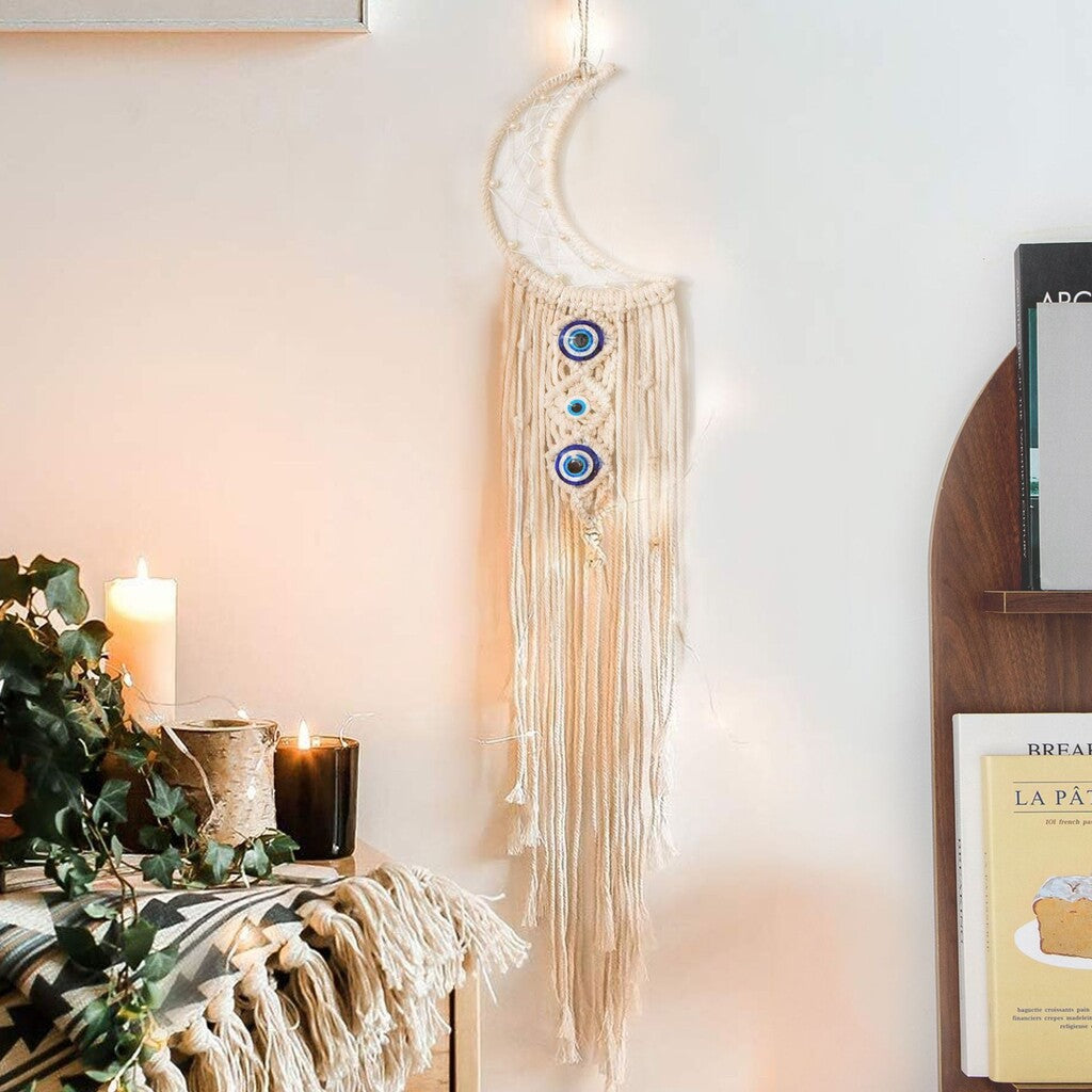 🌙Decorazione da parete intrecciata da sogno