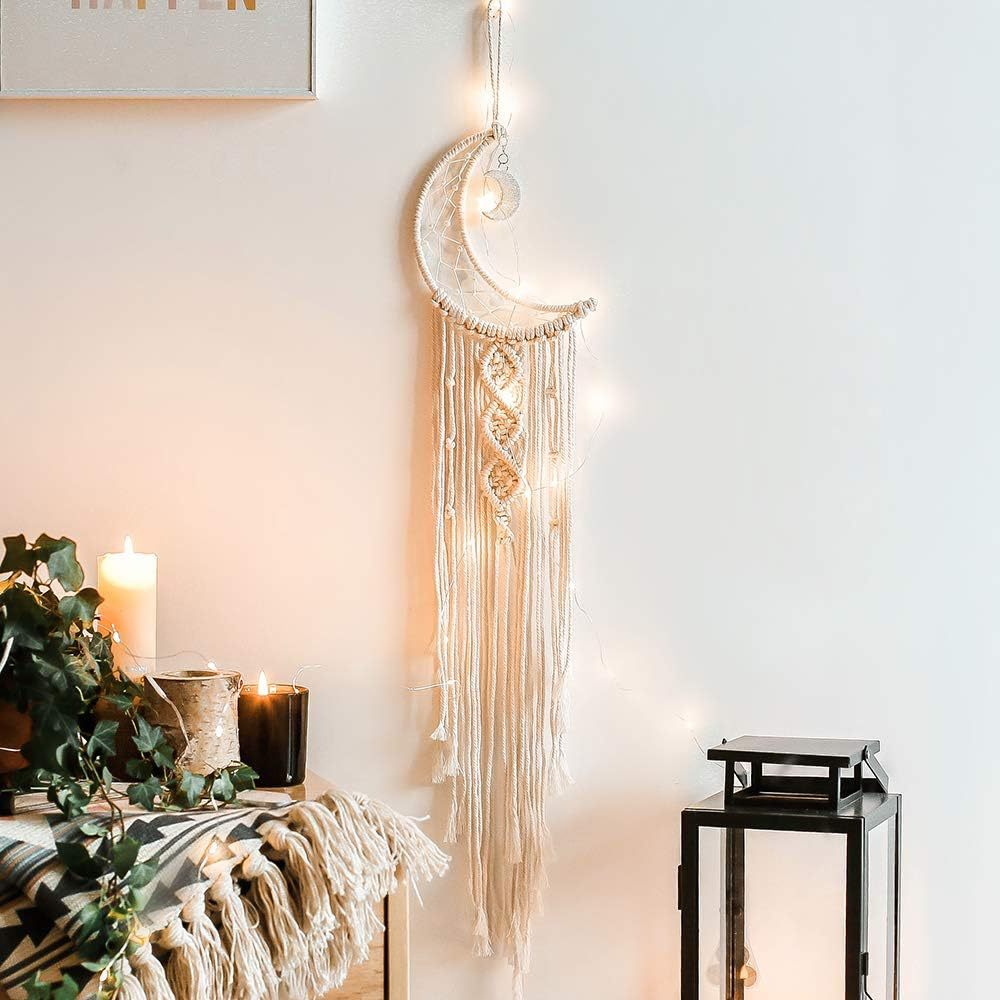 🌙Decorazione da parete intrecciata da sogno