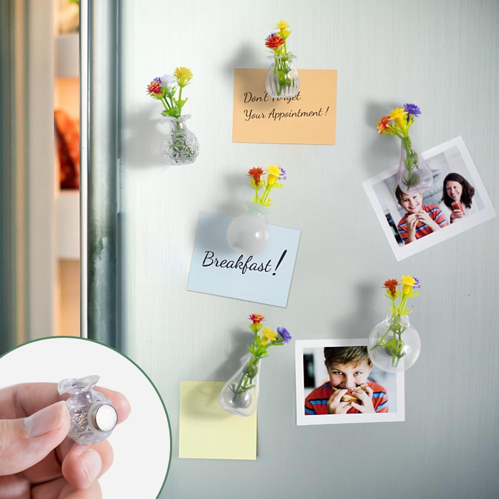 🌸Mini vaso magnetico da frigo