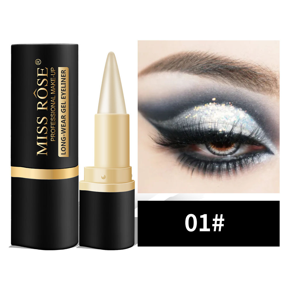 Eyeliner gel nero naturale a lunga tenuta, waterproof, formula naturale, sicuro e innocuo, delicato e facile da rimuovere