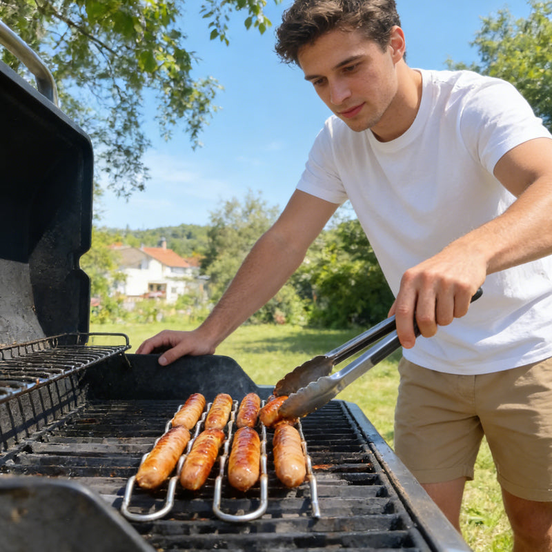 🌭 [Grill Master Essential] Griglia rotante per salsicce | Niente più hot dog bruciati! 🔥✨