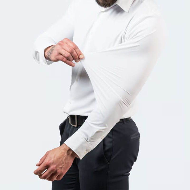 CAMICIA ELASTICA NON STIRATA ANTIPIEGA