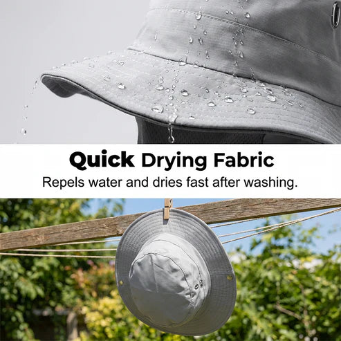 ☀️ Cappellino da pesca traspirante con visiera rimovibile