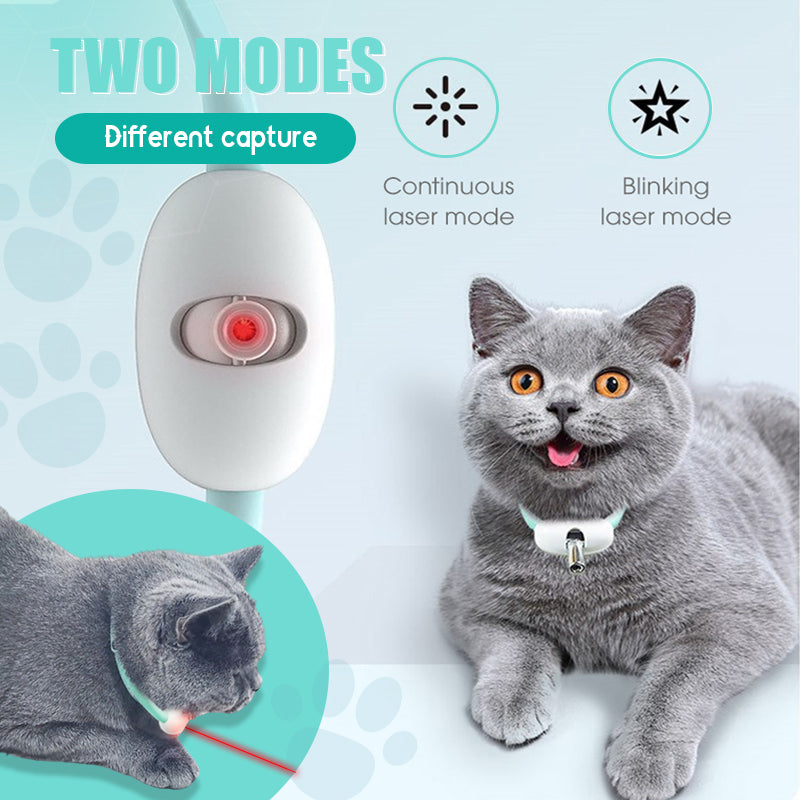 Collare laser intelligente per gatti Giocattolo laser divertente per gatti