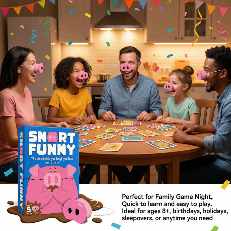 Snort Funny: Il gioco di società “Ridi e perdi” 🐷😂
