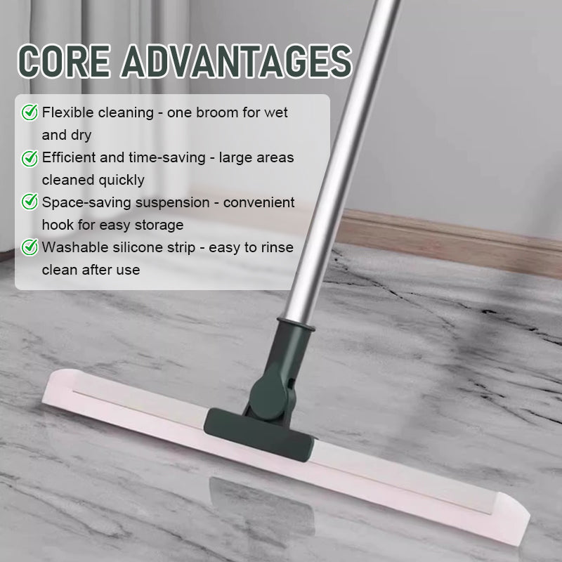 🧹 Spazzola e raschietto per pavimenti in silicone magico