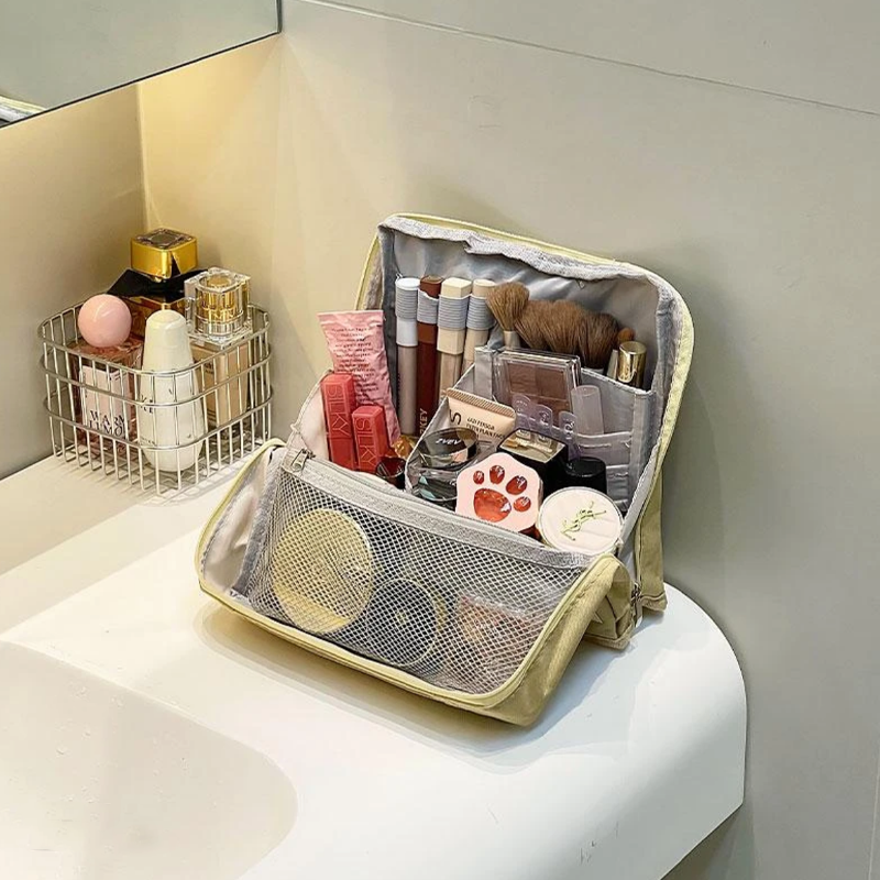 Borsa cosmetica verticale – Portatile, grande capienza