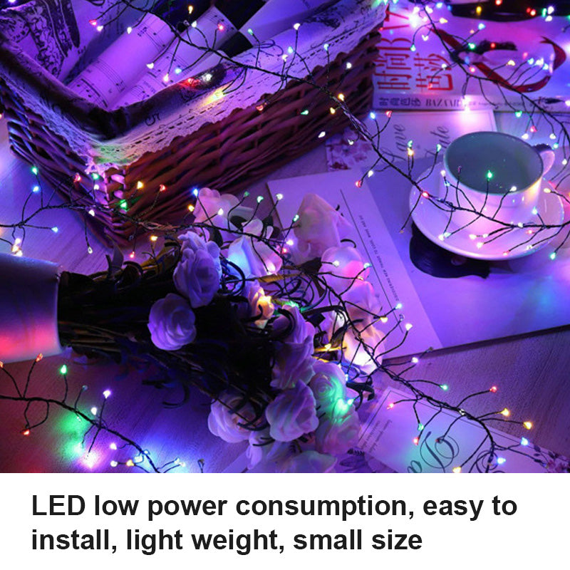 Filetto luminoso con petardi in filo di rame