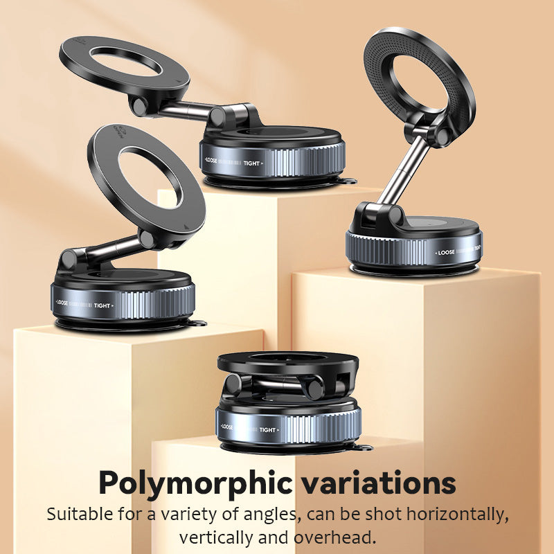 Vacuum Rotating Magnetic Car Phone Holder