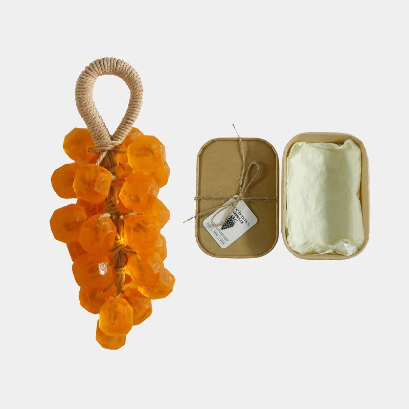 Sapone originale fatto a mano con cristalli di uva, detergente delicato per il viso (confezione singola: 25 pezzi)
