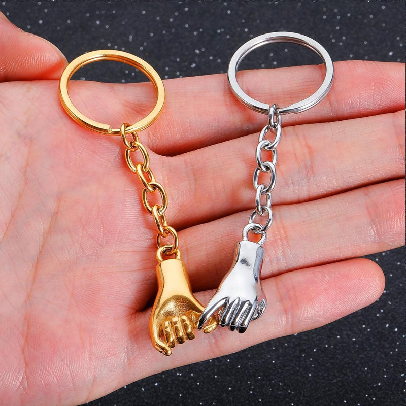 Portachiavi magnetici Pinky Promise – Set di mani intrecciate per coppie e migliori amici 🤞💞