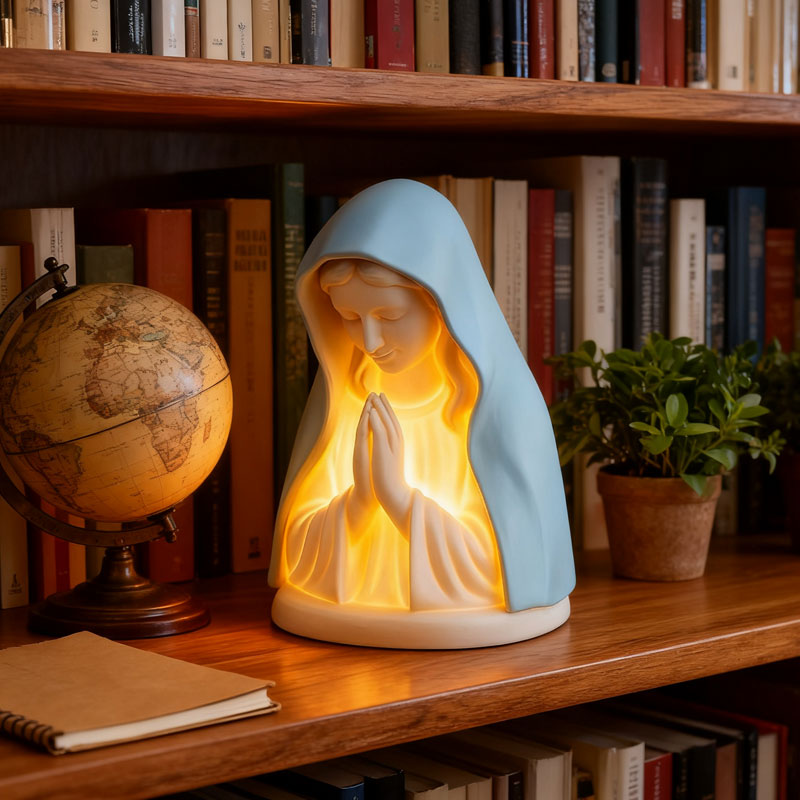 Lampada da notte per la preghiera alla Vergine Maria