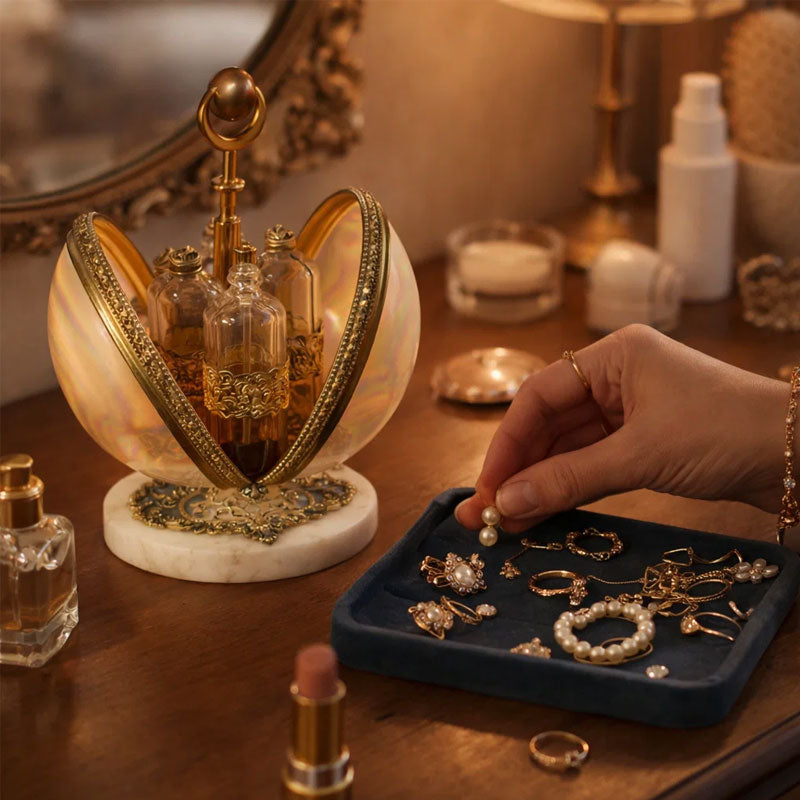 🕯 Espositore vintage per profumi a forma di conchigli