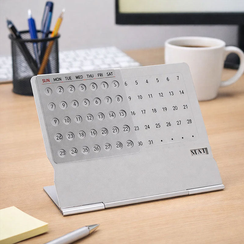 📅 Calendario da tavolo perpetuo in metallo