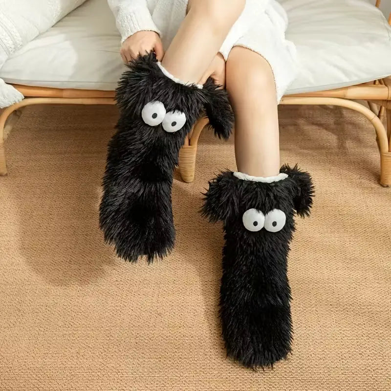 Simpatici calzini antiscivolo in peluche