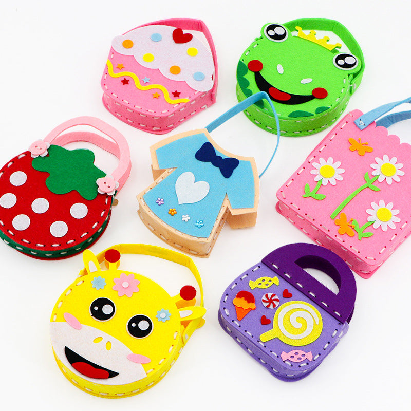 Pacchetto di materiale da cucire per borse creative per bambini