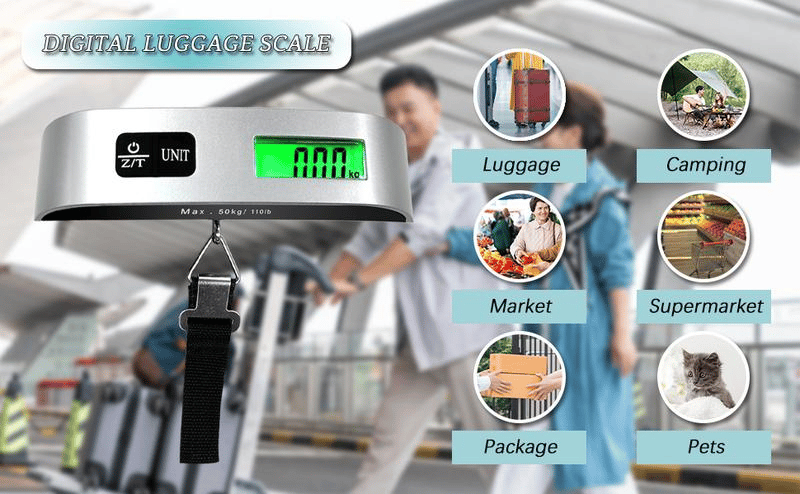 Bilancia digitale portatile per bagagli per una pesatura accurata