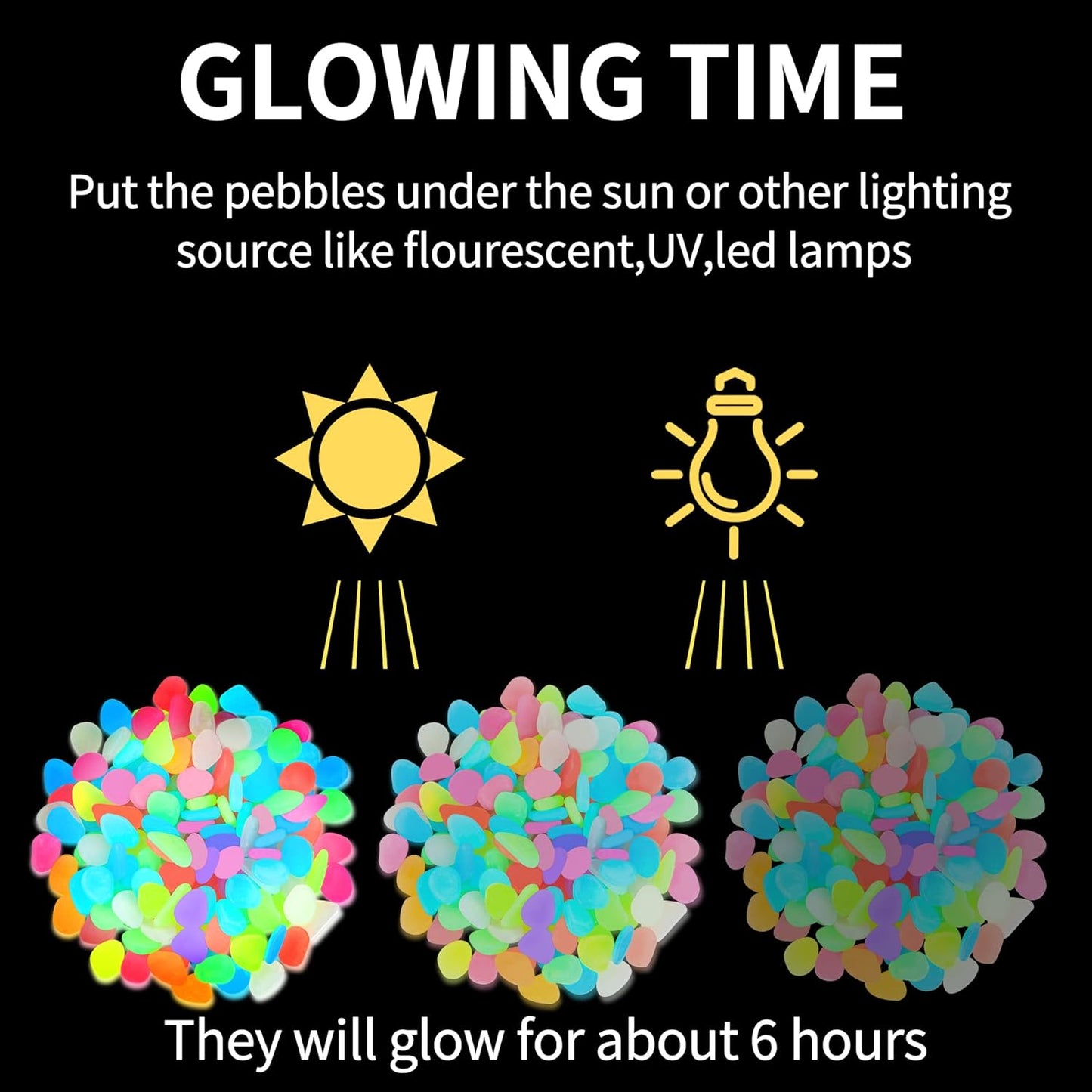 Pietre luminose – Colori misti (100 pezzi)