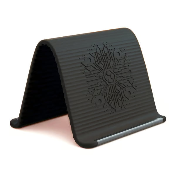 💻📱Supporto flessibile in silicone per telefono con base in alluminio | Supporto pieghevole e portatile, indispensabile per i viaggi: supporto pieghevole per cellulari e smartphone